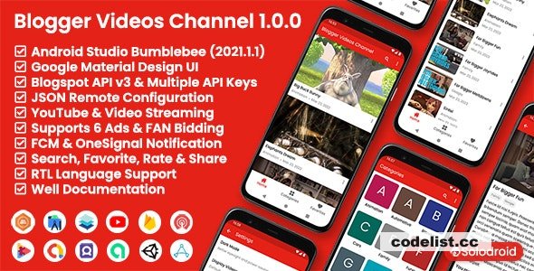 Blogger Videos Channel v1.0.0 - Blogger API v3
