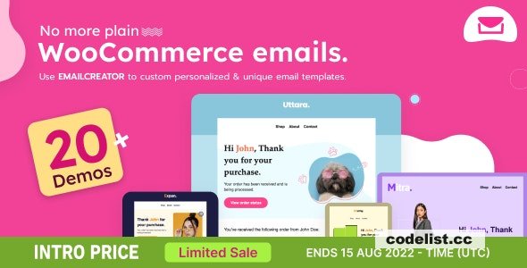 Email Creator v1.0.7 - WooCommerce Email Template Customizer
