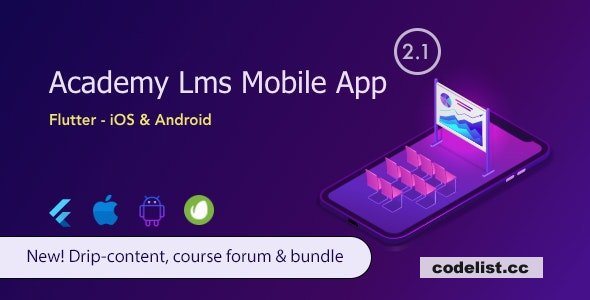 Academy Lms Student Mobile App v2.3 - Flutter iOS & Android