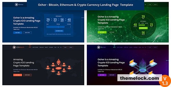 Ocher - Bitcoin, Ethereum & Cryptocurrency HTML Landing Page Template