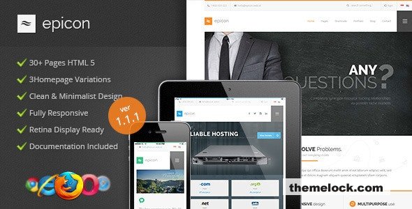 Epicon - Clean Multipurpose HTML Template