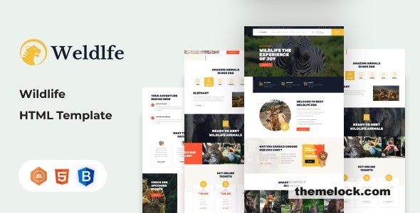 Weldlfe v1.0 - Wildlife HTML Template