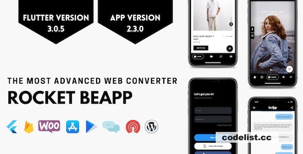 Rocket BeApp v2.3.0 - Flutter Web Converter