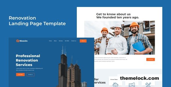 Rinovim v1.0 - Renovation Landing Page Template