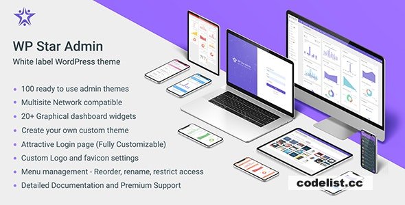 WP Star v1.1 - White Label WordPress Admin Theme