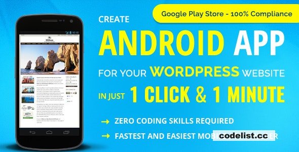 Wapppress v5.0.2 - Android Mobile App for any WordPress website