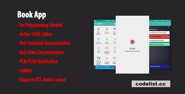 My Book v1.8 - Native Android Book App | Quiz | AdMob | FCM PUSH Notification