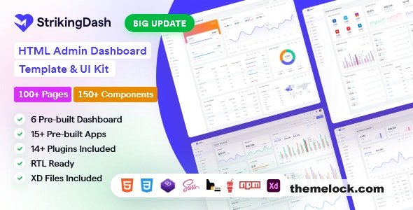 StrikingDash v2.1.7 - HTML Admin Dashboard Template