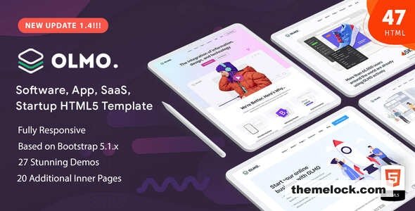 OLMO v1.4 - Software & SaaS HTML5 Template
