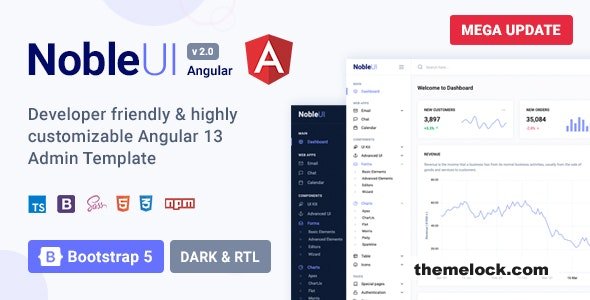 Download NobleUI v2.1.0 – Angular 14+ Admin Template | Free Nulled Scripts