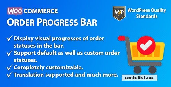 WooCommerce Order Progress Bar v1.0.2 - Order Tracking