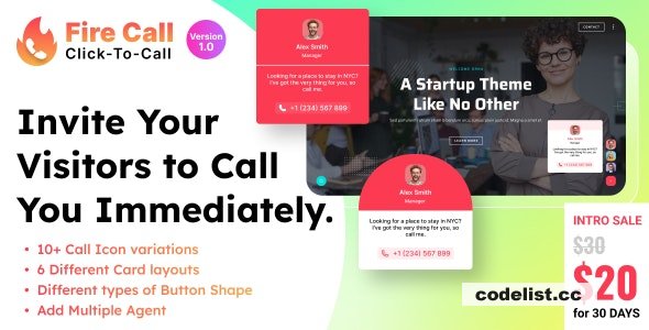 Fire Call v1.0 - WordPress Click-To-Call Button Plugin