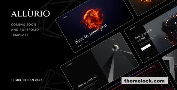 Allurio - Coming Soon and Portfolio Template