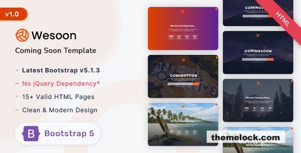Wesoon v1.0 - Comingsoon Template