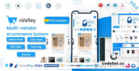 6valley Multi-Vendor E-commerce v12.0 - Complete eCommerce Mobile App, Web, Seller and Admin Panel - nulled