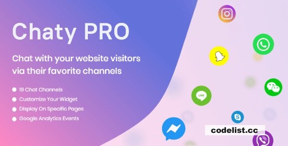 Chaty Pro v3.2.4 – Floating Chat Widget, Contact Icons, Messages, Telegram, Email, SMS, Call Button
