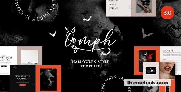 Oomph - Halloween Style Coming Soon & Landing Page Template