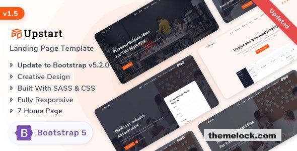 Upstart v1.5 - Responsive Landing Template