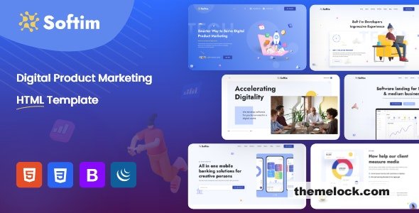 Softim - IT Solution Saas Startup HTML Template