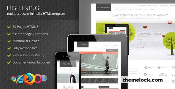 Lightning - Multipurpose Minimalist HTML Template