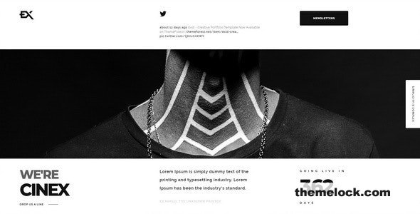 Cinex v1.0 - Creative Coming Soon Template