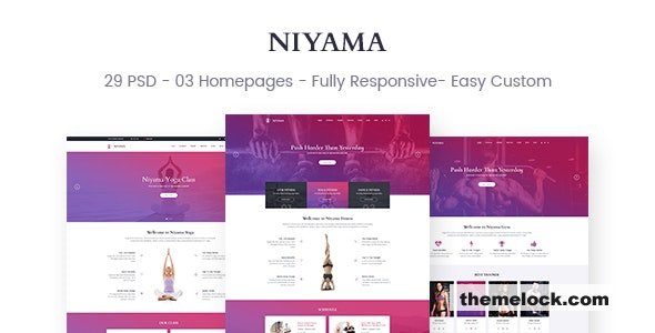 Niyama - Multipurpose Yoga & Gym, Dance HTML5 And Bootstrap Templates