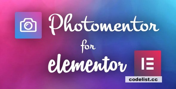 Photomentor v7.0 - Elementor Filterable Photo and Video Gallery Plugin with Masonry Image Layout