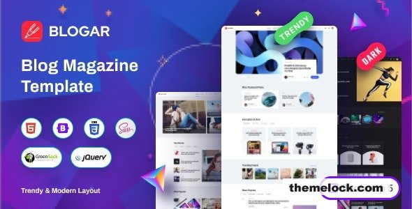 Blogar v1.3.0 - Blog Magazine Template