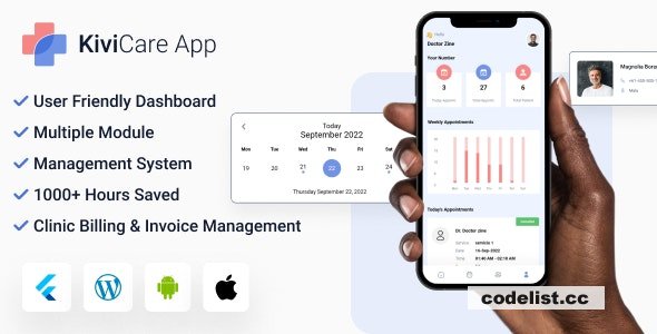 KiviCare Flutter 3.x App - Clinic & Patient Management System v5.0.0
