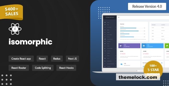 Isomorphic v4.0.1 - React Admin Template with Redux