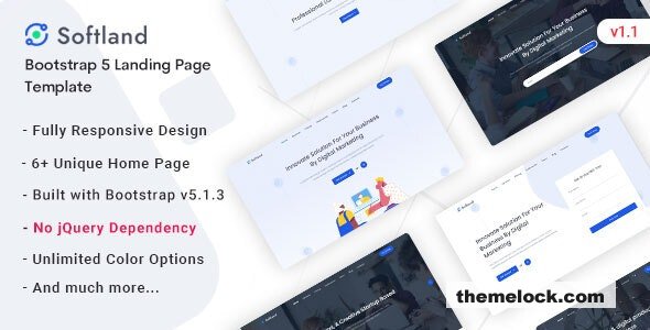 Softland v1.1 - Saas & Software Landing Page Template
