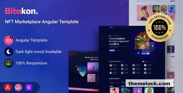 Bitakon – NFT Marketplace Angular Template