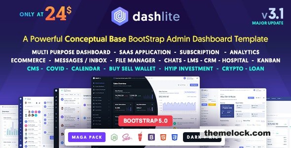 DashLite v3.1.1 - Bootstrap Responsive Admin Dashboard Template