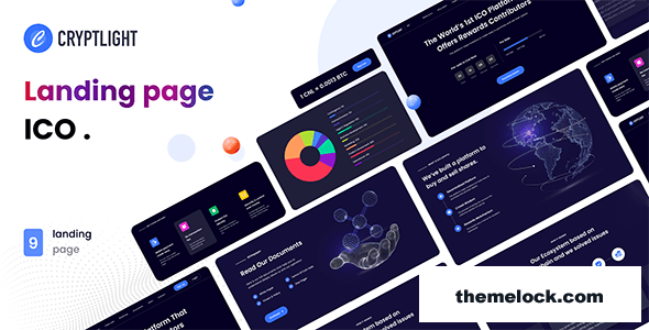 Cryptlight - ICO Landing Page HTML5 Template