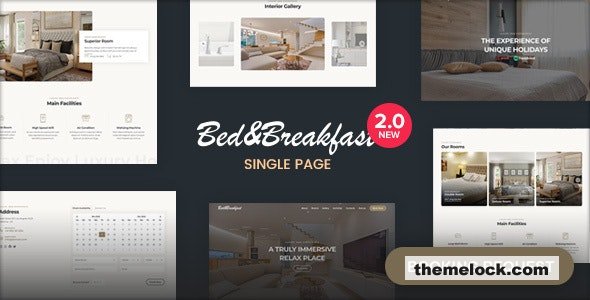 Bed & Breakfast v2.0 - Responsive Single Page