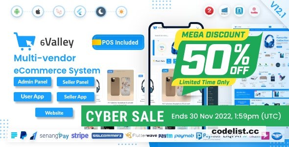 6valley Multi-Vendor E-commerce v12.2 - Complete eCommerce Mobile App, Web, Seller and Admin Panel - nulled