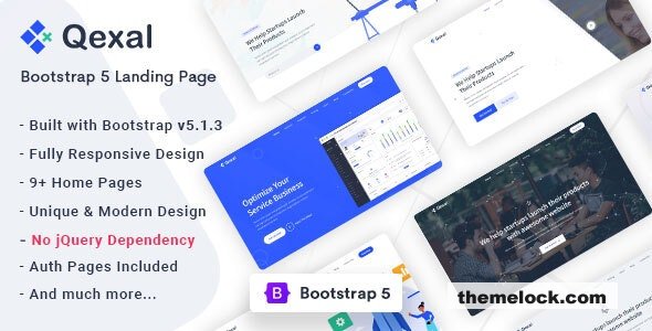 Qexal v2.0.0 - Bootstrap 5 Landing Page Template