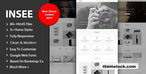 Insee - Minimal Portfolio Template