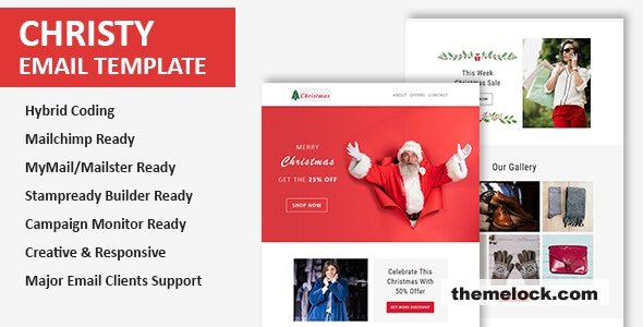 Christy - Christmas Email Newsletter Template