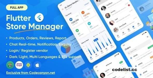 Flutter Store Manager v1.6.0 - App For Vendors Wordpress & Woocommerce