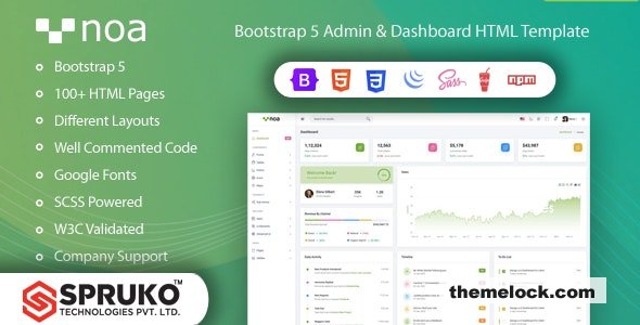 NOA - Bootstrap 5 Admin & Dashboard Template