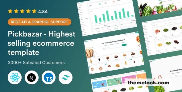 PickBazar v11.10.02 - React Ecommerce Template with React Hooks, Next JS, GraphQL & REST API