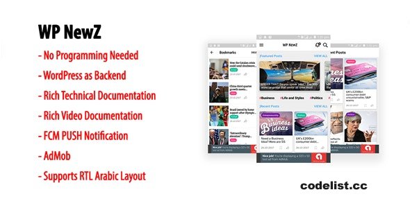 WP NewZ v1.7 - WordPress to Android News App