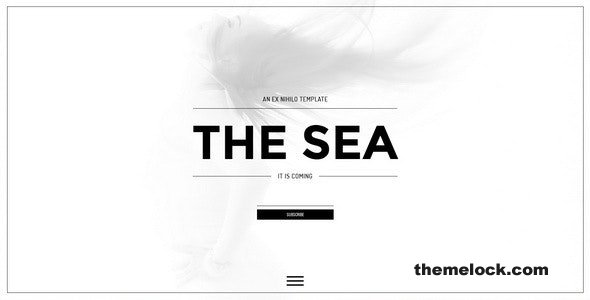 The Sea v1.2 - Responsive Coming Soon Page