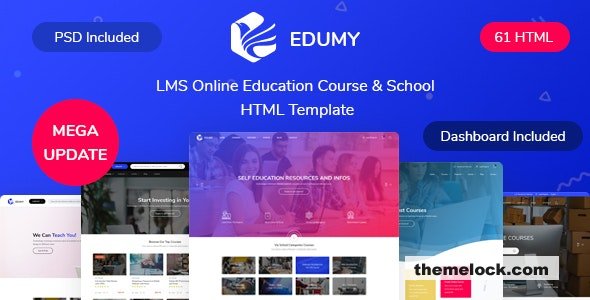 Edumy - LMS Online Education Course & School HTML Template