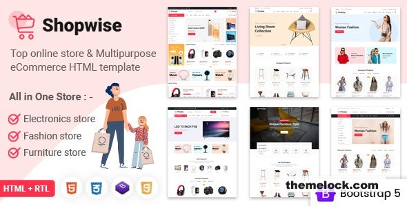 Shopwise v1.3 - eCommerce Multipurpose Bootstrap 5 HTML Template