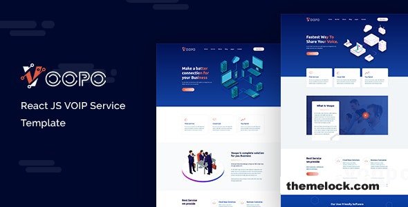 Voopo v1.2 - React JS VOIP Service Template