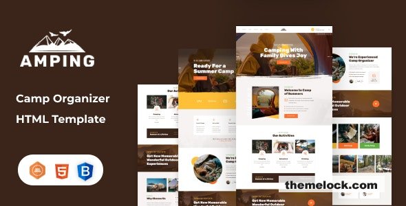 Amping - Camp Organizer HTML Template