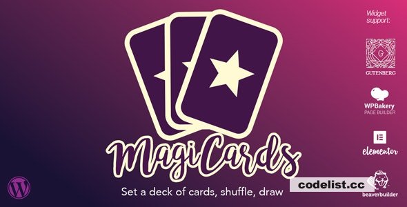MagiCards v2.2.6 - decks of cards to shuffle | WP plugin