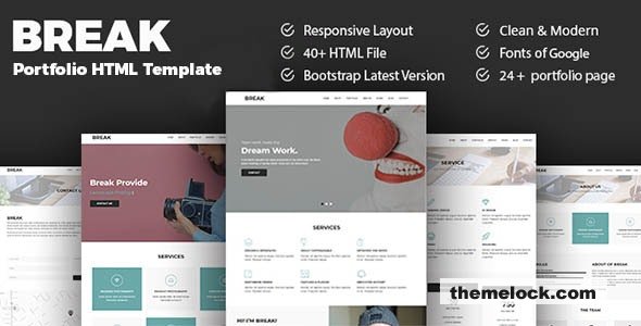 Break - Responsive Portfolio HTML Template